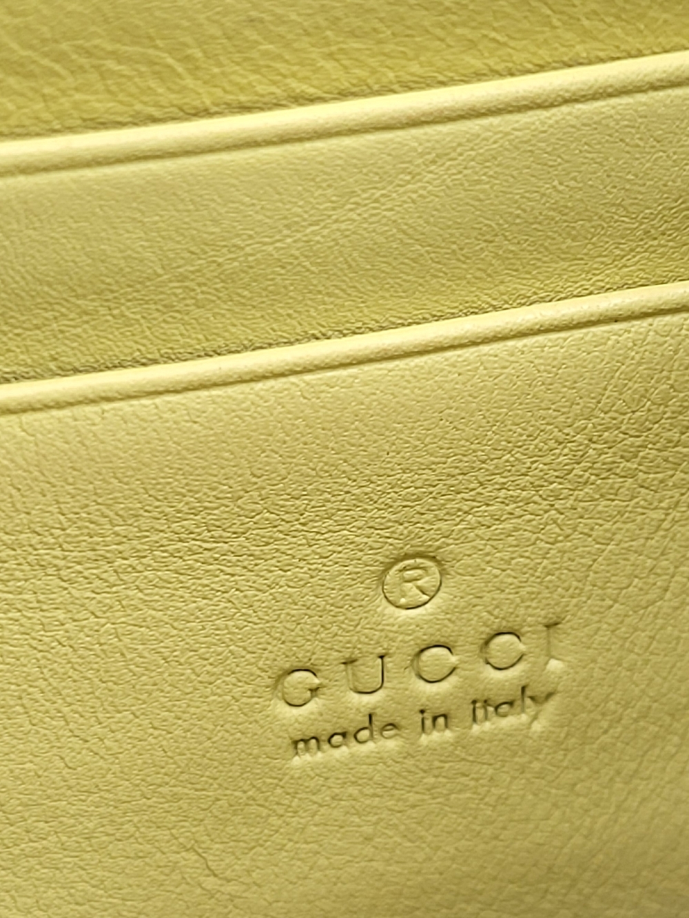 GUCCI Moon Calfskin GG Interlock Icon Mimosa Flower Small Crossbody, Auth w/COA. - Picture 7 of 16